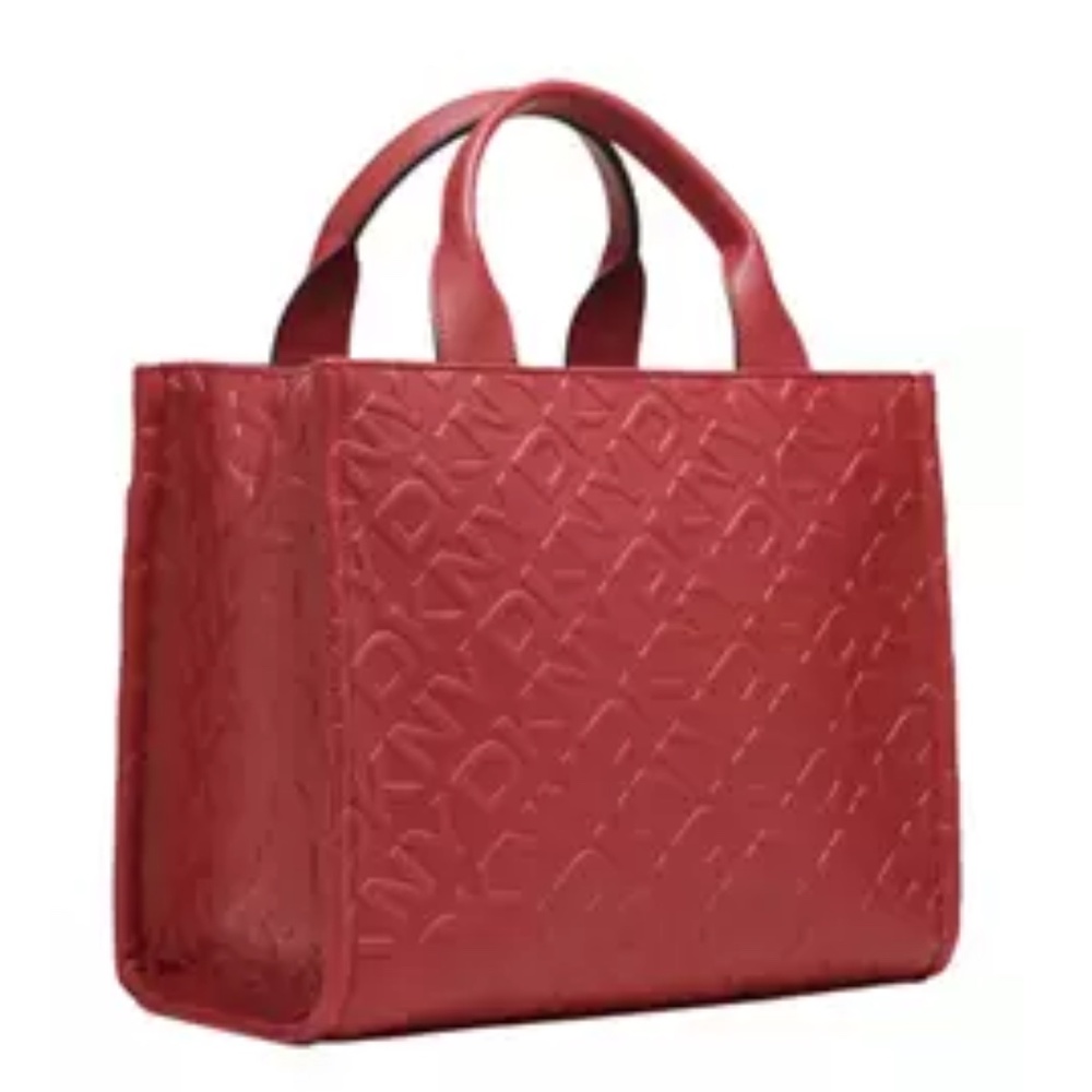 DKNY Ashlyn Medium Logo Tote Bag Red NWT